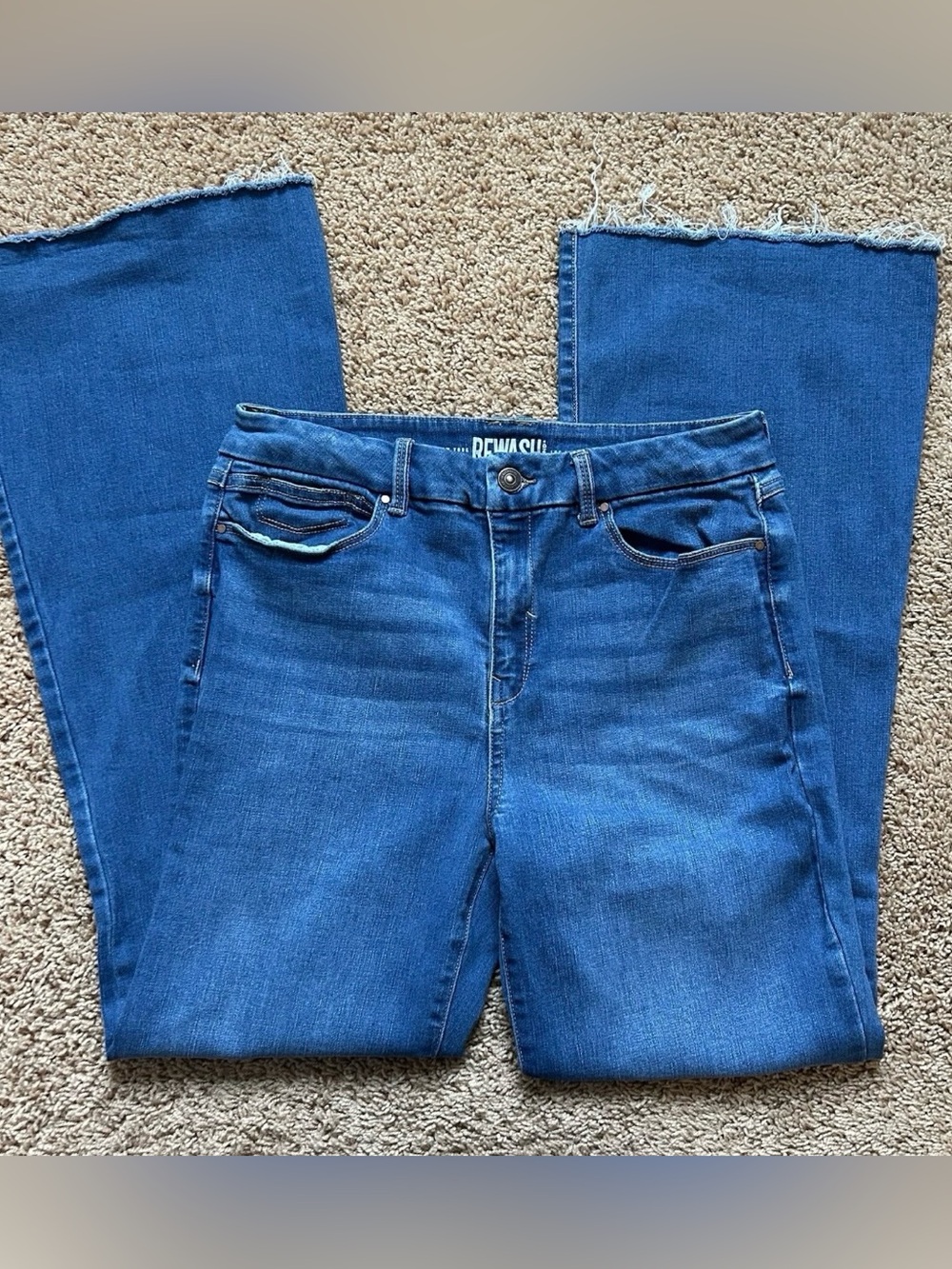 Rewash Brand Wide Leg High Rise Denim Blue Jeans Women’s 11/30 Medium Wash